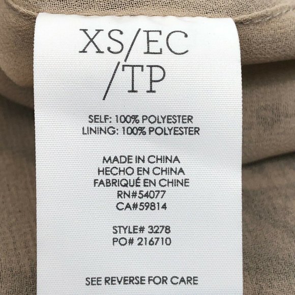 CABI Monaco Silky Lace Print Cami Tank Top #3278 Black / Cream Nude Camisole - Picture 8 of 16